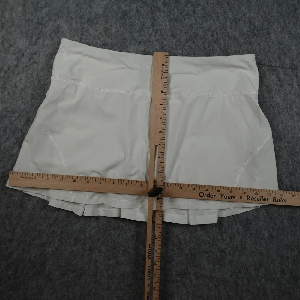 Lululemon Skirt Women 6 Tall White Circuit Breaker Pleated‎ Tennis Golf Skort